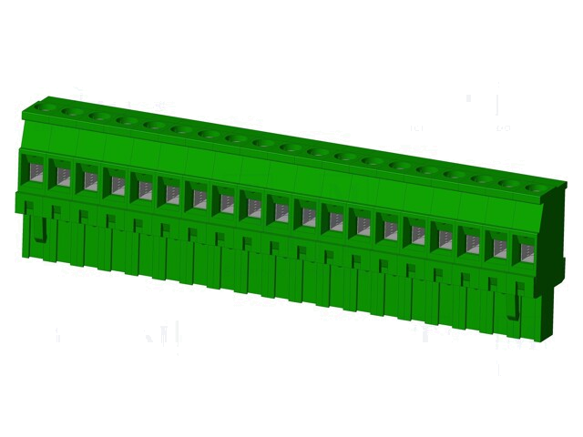 Connector: ontkoppelbare terminal strip; stekker; vrouwelijk Connector: ontkoppelbare terminal strip; stekker; vrouwelijk